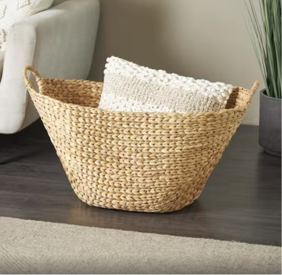 Woven Seagrass Storage Basket